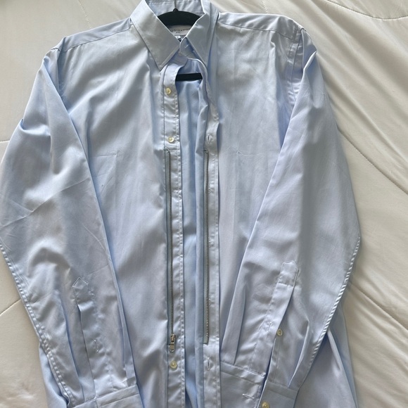 Teddy Stratford Classic Blue Men's Shirt. Size 4 - Zipper - Picture 2 of 2